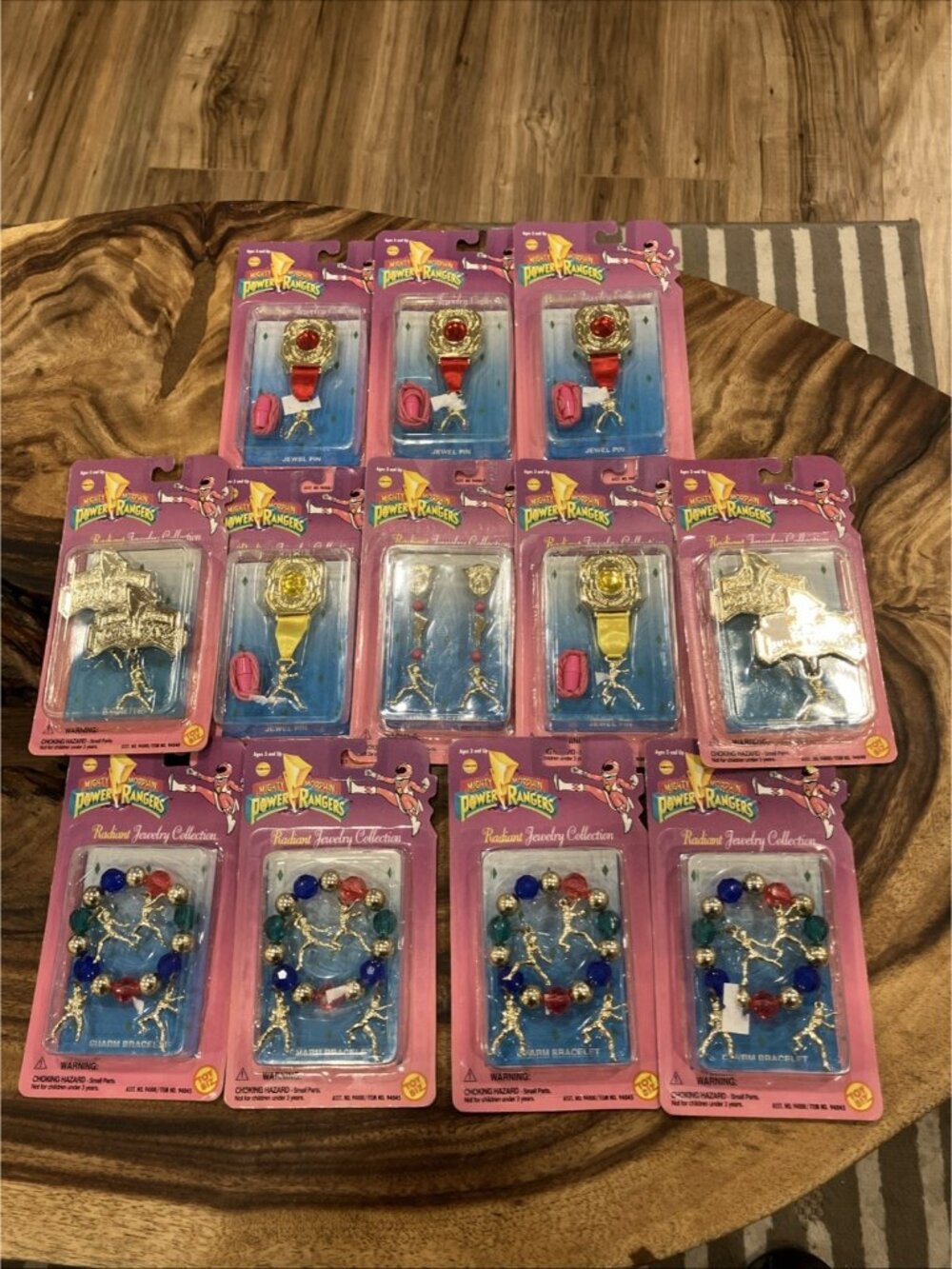 Power Ranger Radiant Jewelry Collection 1995 Lot - 12 Packages